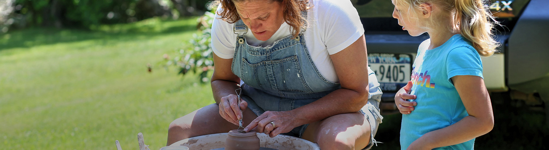 Pottery making at historic Riverside in Weymouth North